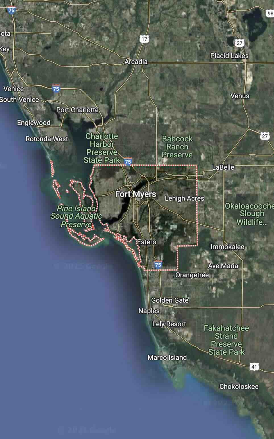 Image of lee county service area